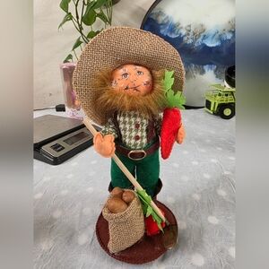 Annalee Dolls St Patrick's Day Irish Farmer Dressed in Lucky Green Figurine